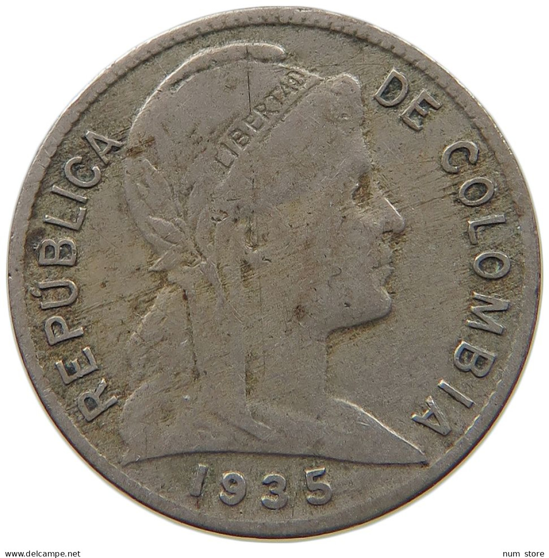 COLOMBIA 1 CENTAVO 1935 #s065 0717 - Kolumbien