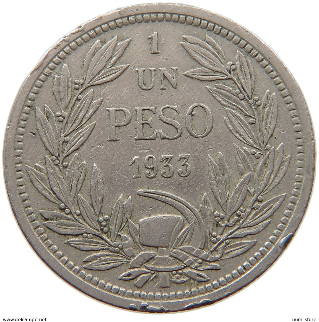 CHILE PESO 1933 #s008 0423 - Chili