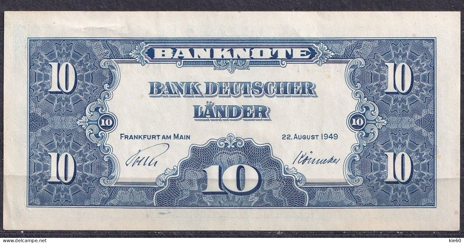 Germany - 1949 - 10 Mark     AU ...P16, R238 - 10 Deutsche Mark