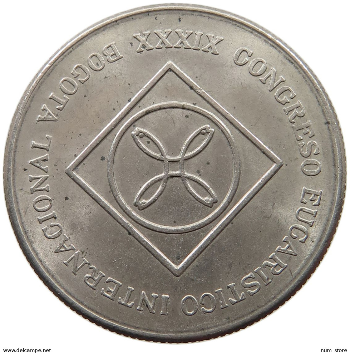 COLOMBIA 5 PESOS 1968 TOP #s039 0017 - Colombia
