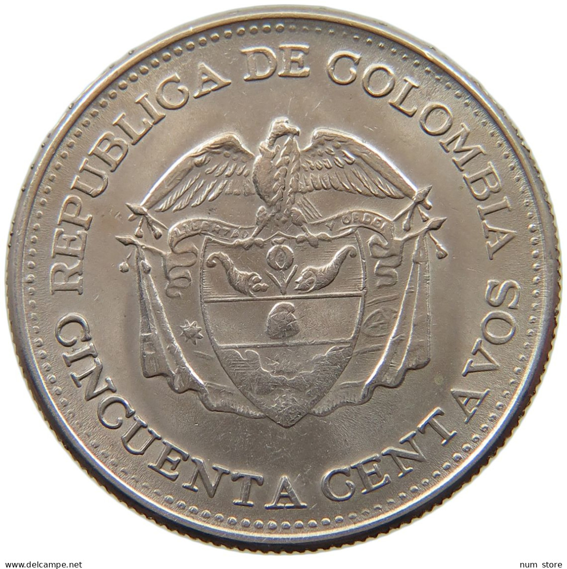 COLOMBIA 50 CENTAVOS 1963 #s034 0125 - Colombie