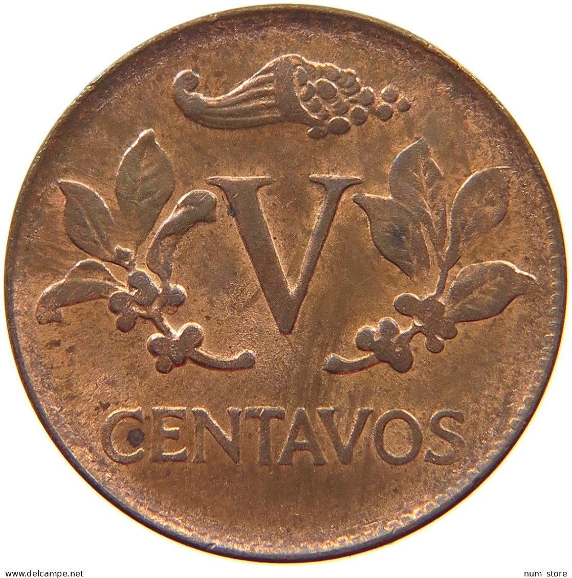 COLOMBIA 5 CENTAVOS 1967 TOP #s067 0149 - Colombie