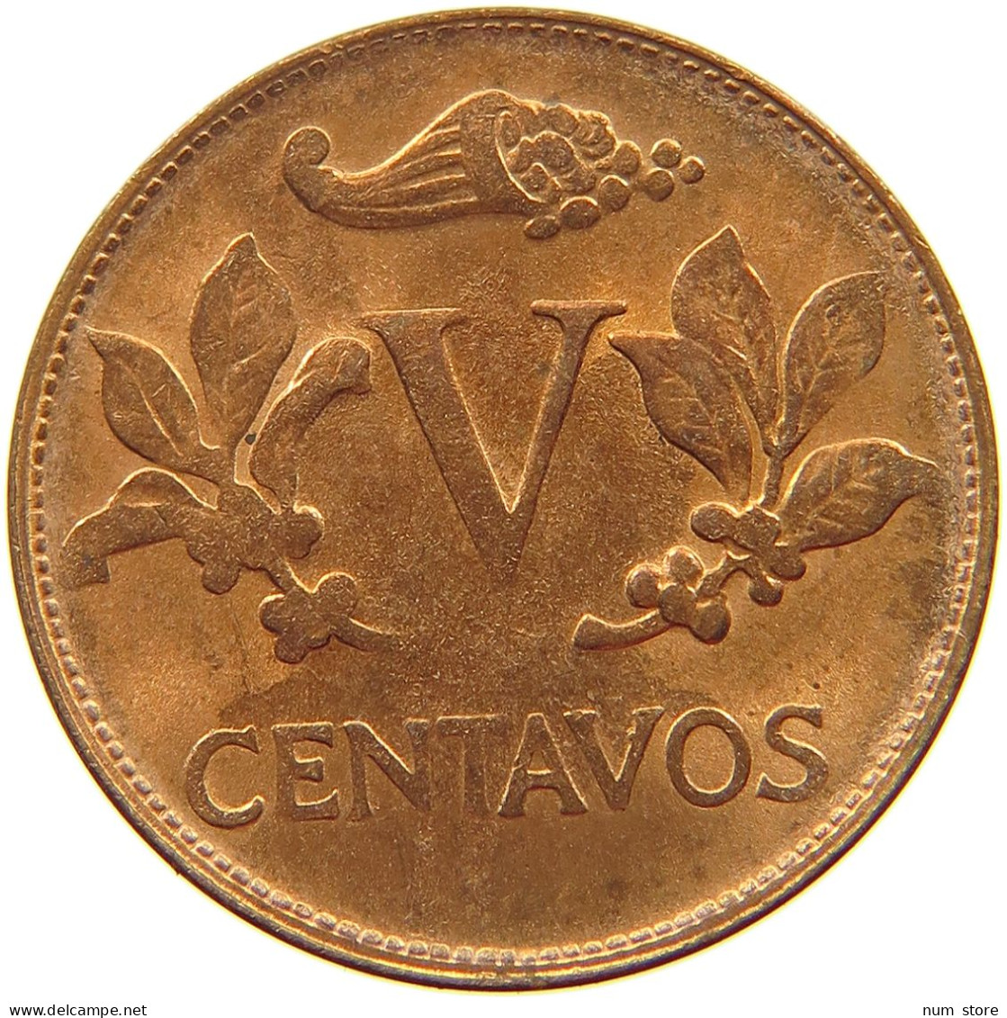 COLOMBIA 5 CENTAVOS 1967 TOP #s067 0147 - Kolumbien