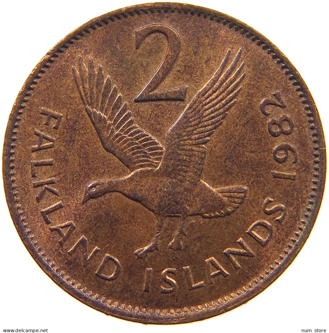 FALKLAND ISLANDS 2 PENCE 1982 #c003 0383 - Falklandinseln