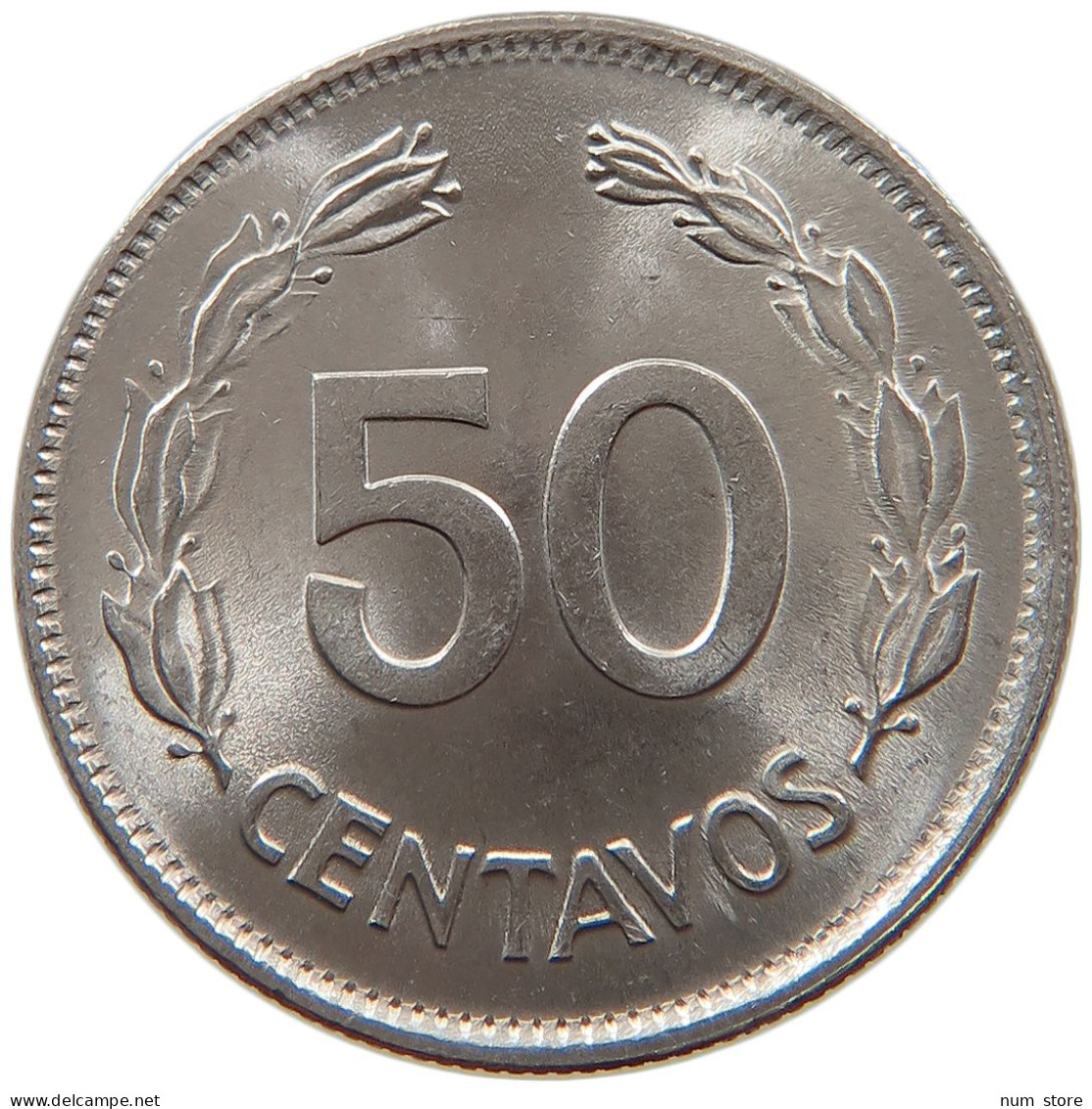 ECUADOR 50 CENTAVOS 1977 TOP #s028 0113 - Equateur