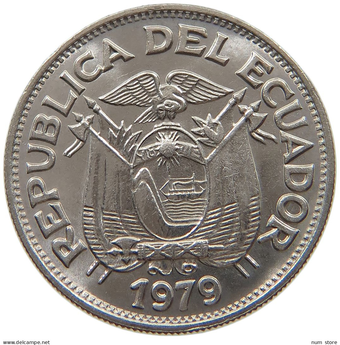 ECUADOR 50 CENTAVOS 1979 TOP #s079 0531 - Equateur