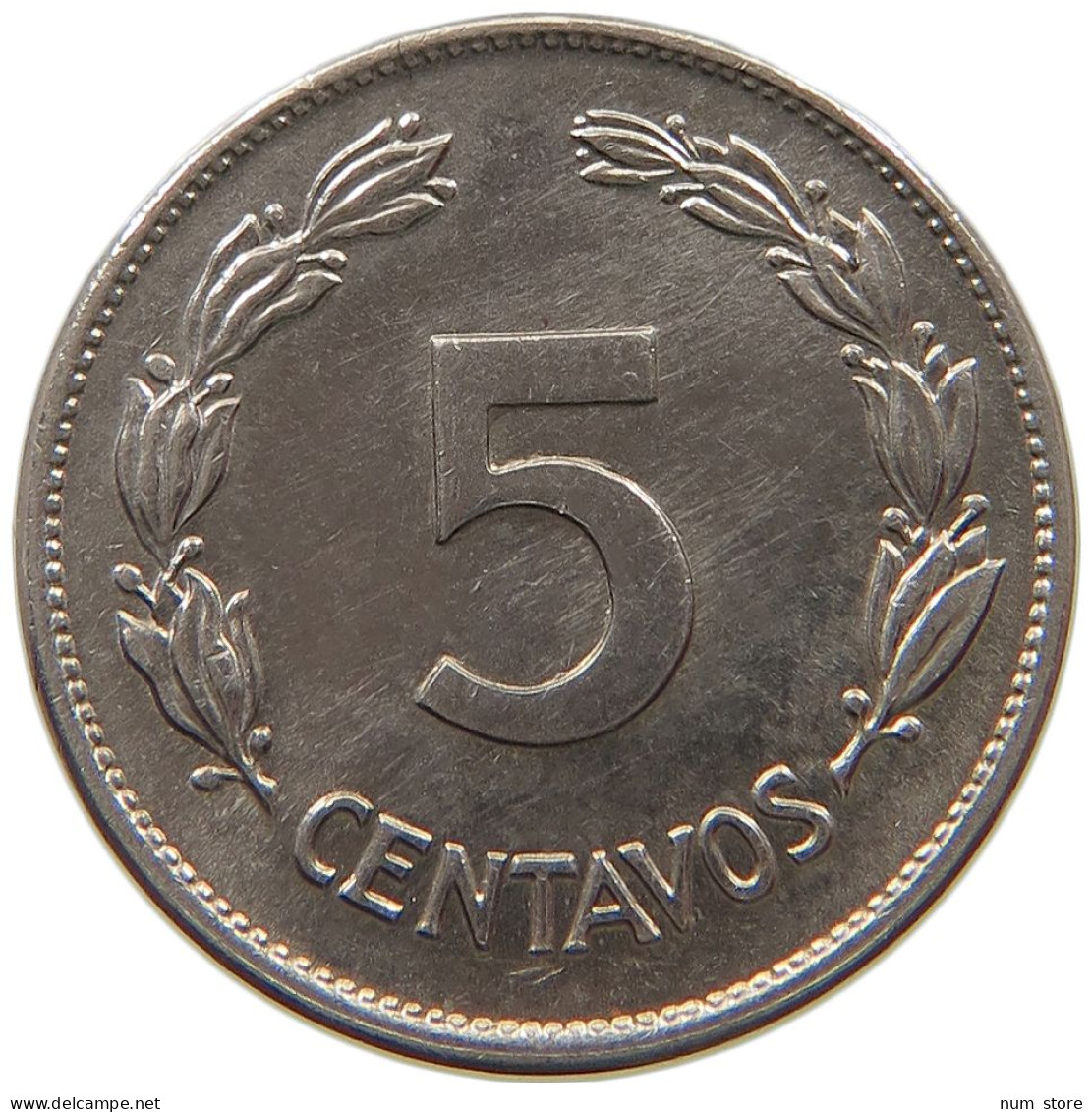 ECUADOR 5 CENTAVOS 1946 TOP #s065 0695 - Equateur