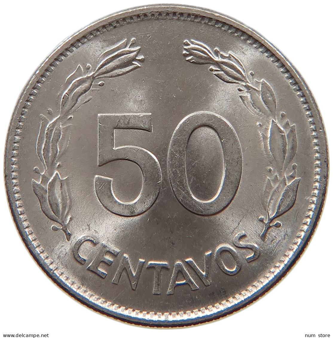 ECUADOR 50 CENTAVOS 1977 TOP #s028 0111 - Ecuador