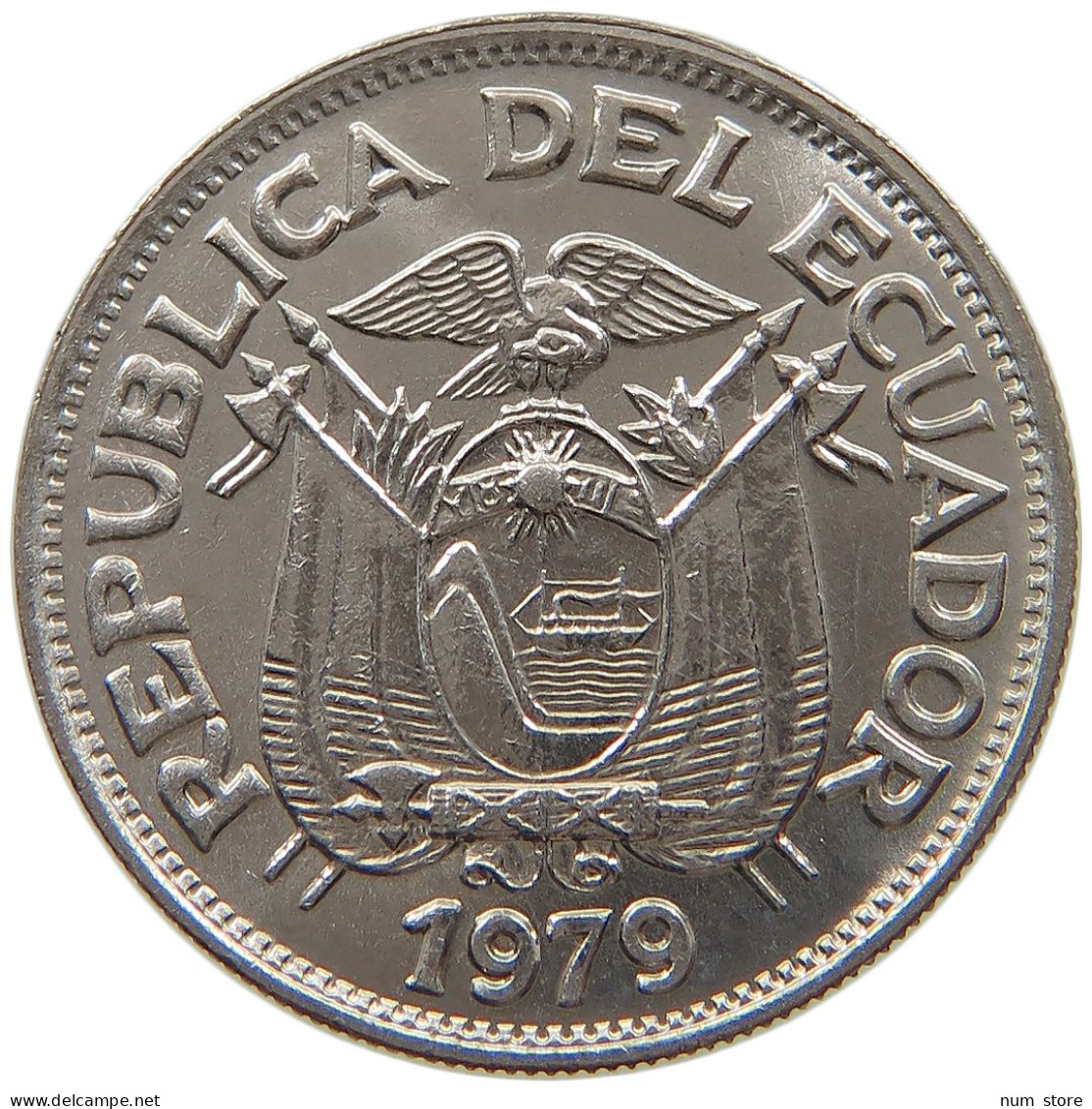 ECUADOR 50 CENTAVOS 1979 TOP #s079 0527 - Equateur