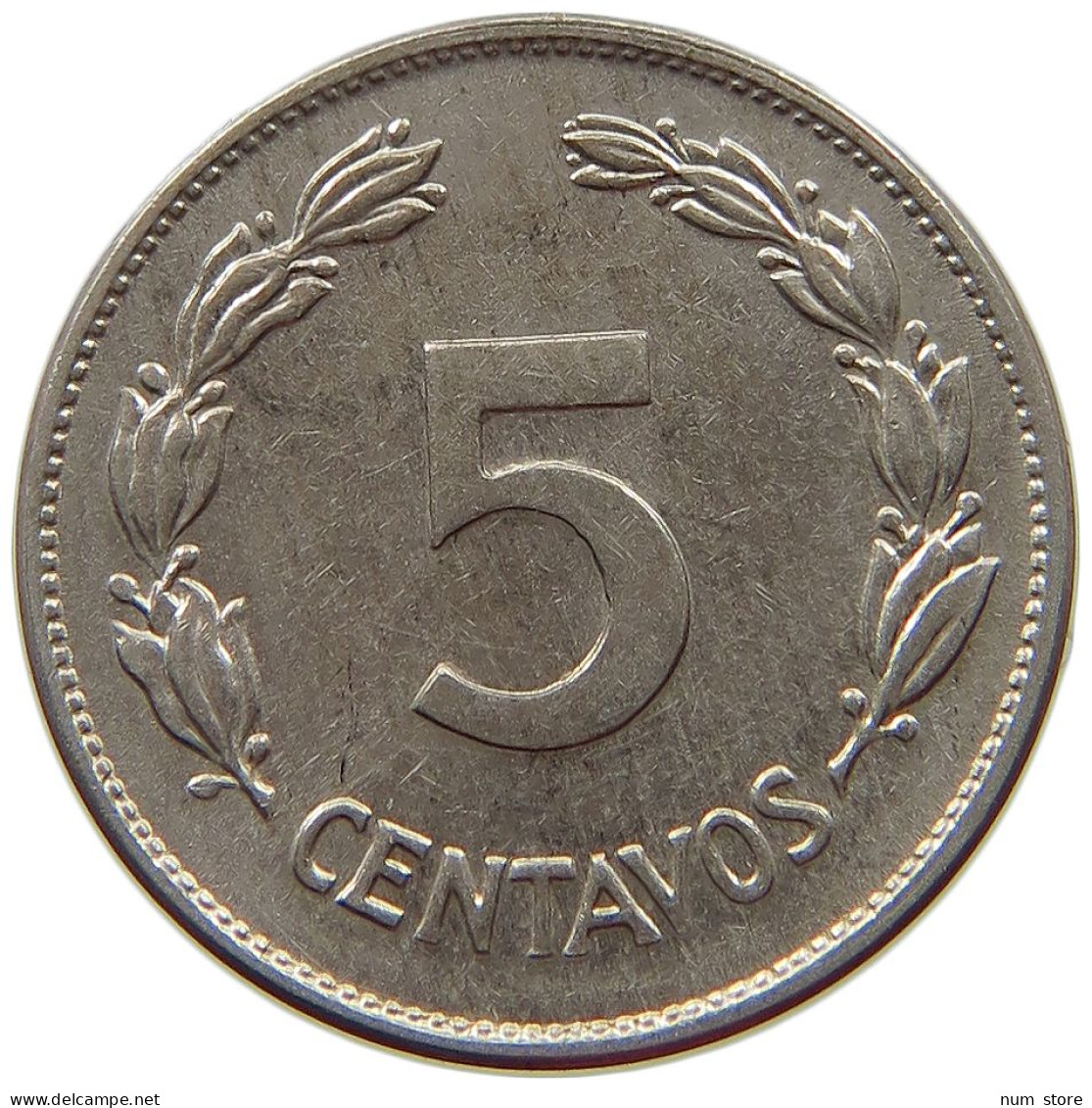 ECUADOR 5 CENTAVOS 1946 TOP #s070 0521 - Ecuador