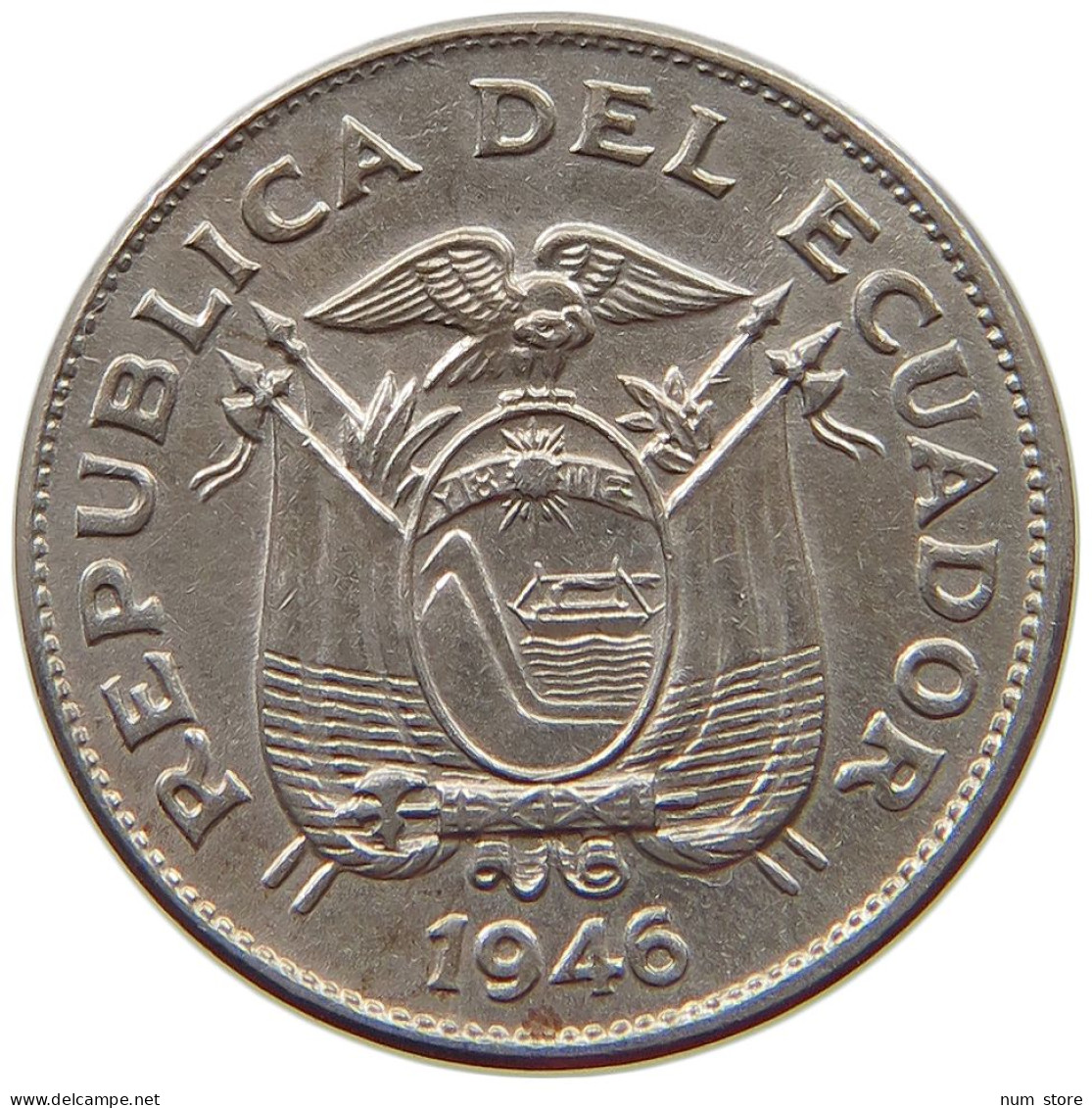 ECUADOR 5 CENTAVOS 1946 #a017 0737 - Ecuador