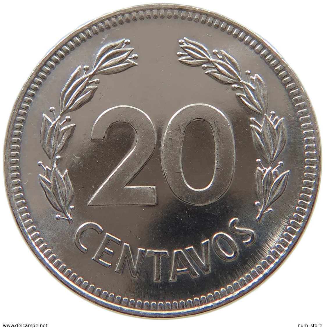 ECUADOR 20 CENTAVOS 1980 TOP #s079 0573 - Equateur