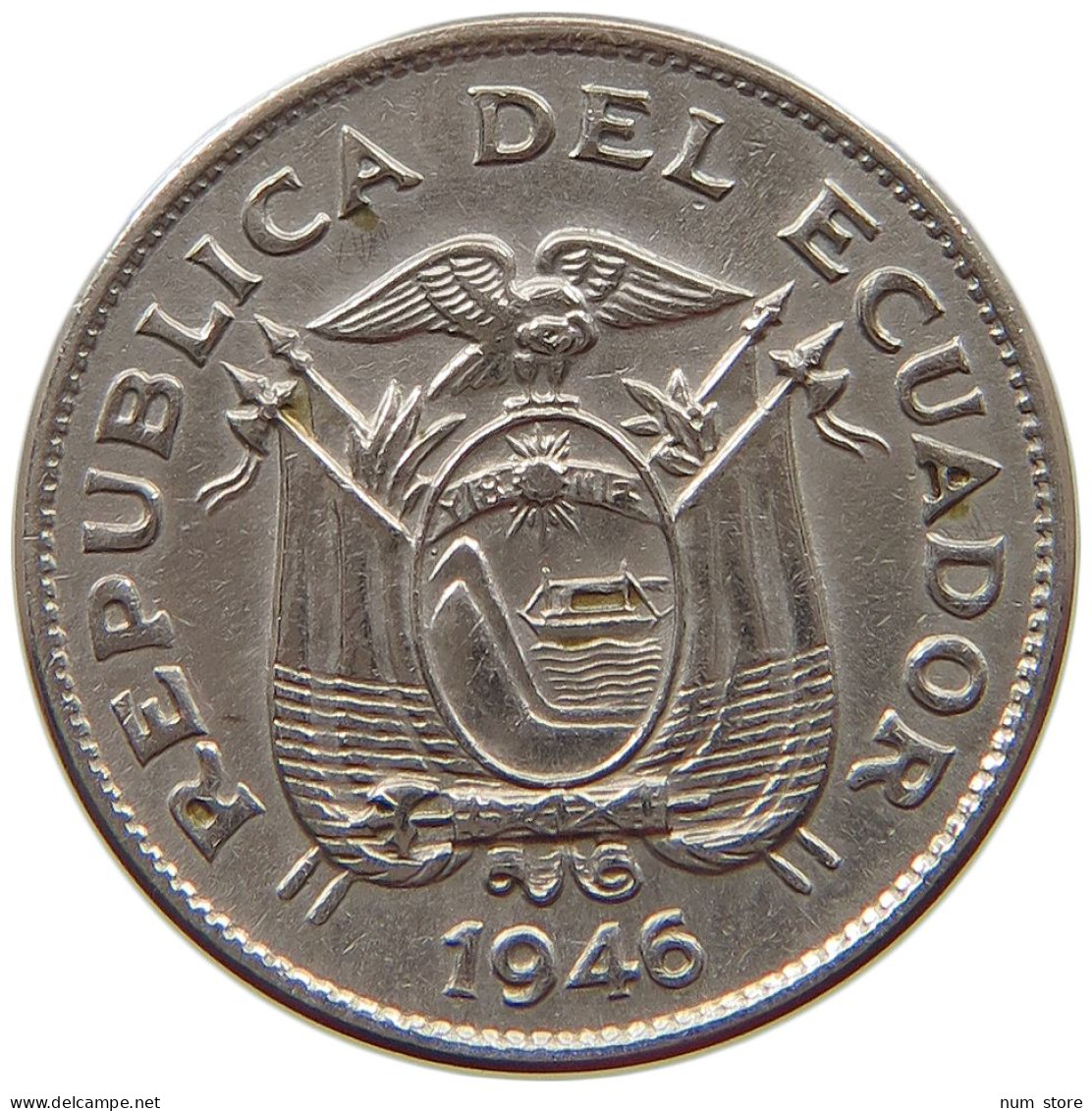 ECUADOR 5 CENTAVOS 1946 #a018 0617 - Equateur