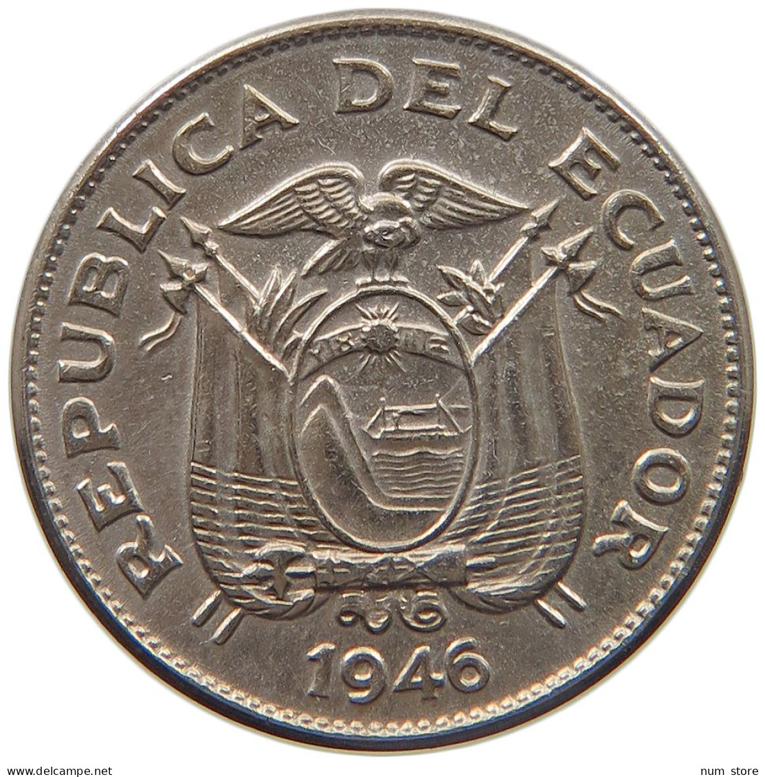 ECUADOR 5 CENTAVOS 1946 #c018 0443 - Equateur