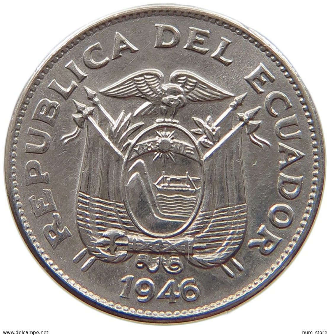 ECUADOR 5 CENTAVOS 1946 #a018 0615 - Ecuador