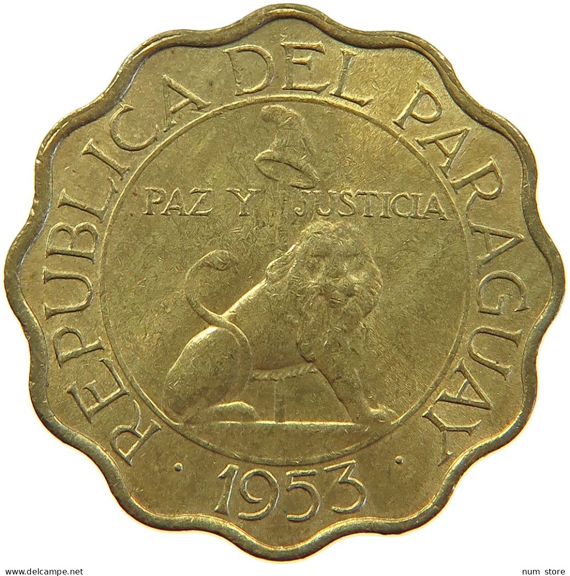 PARAGUAY 25 CENTIMOS 1953 #s024 0291 - Paraguay