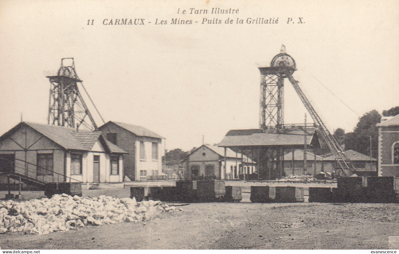 81 : Carmaux :  Les Mines : Puits De La Grillatié    ///  Ref.  Oct.  23 /// N° 27.929 - Carmaux