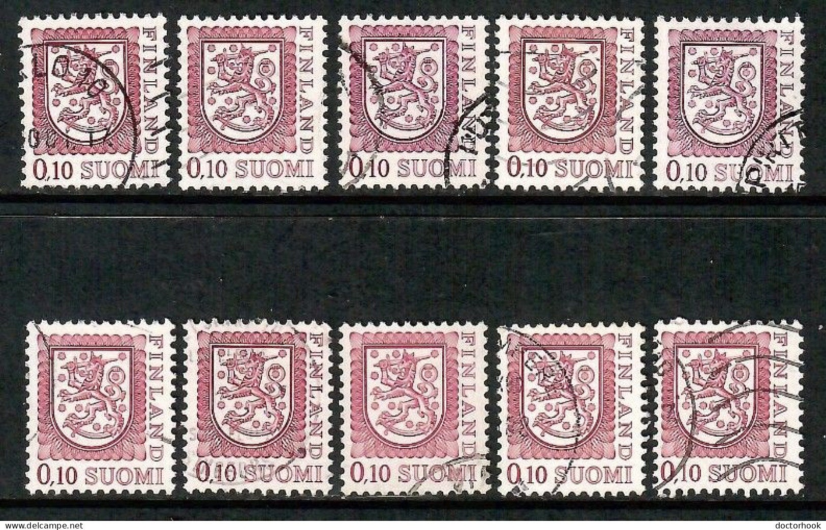 FINLAND   Scott # 555 USED WHOLESALE LOT OF 10 (CONDITION AS PER SCAN) (WH-632) - Sammlungen