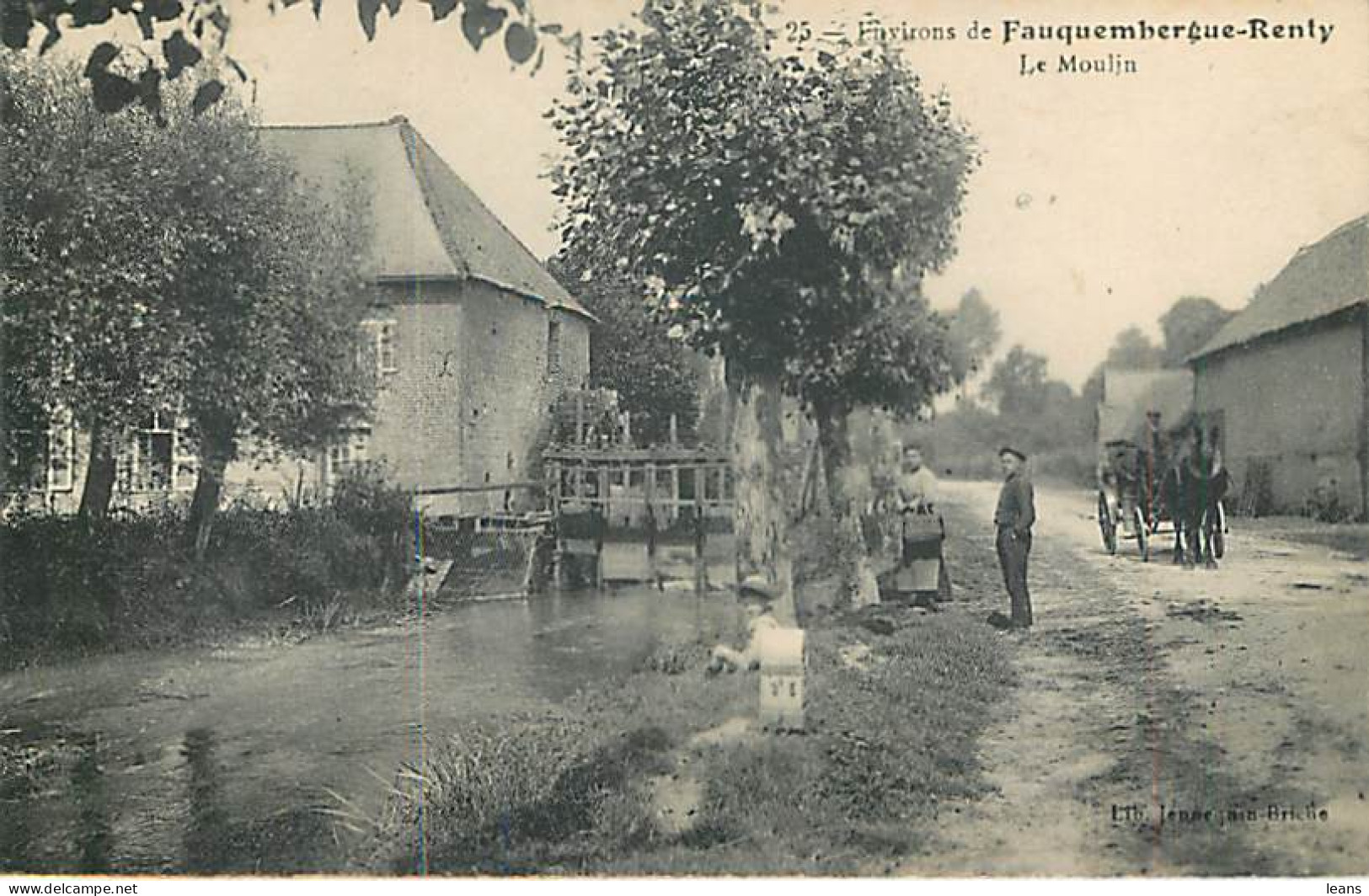 FAUQUEMBERGUE RENTY Environs - Le Moulin - 25 (attelage) - Fauquembergues