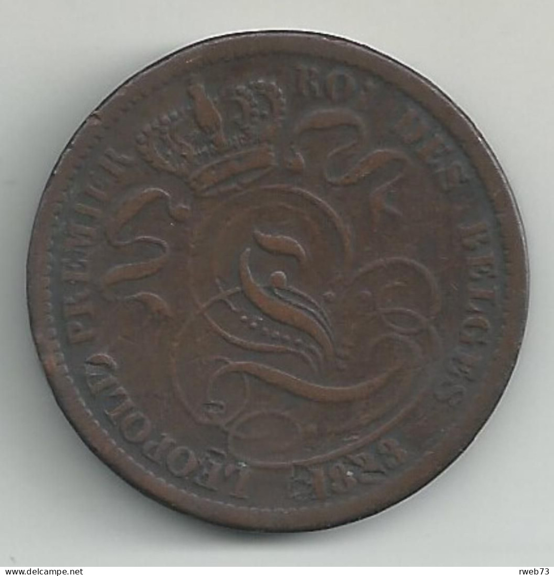 BELGIQUE - 10 Centimes - 1833 - TB/TTB - 10 Cent