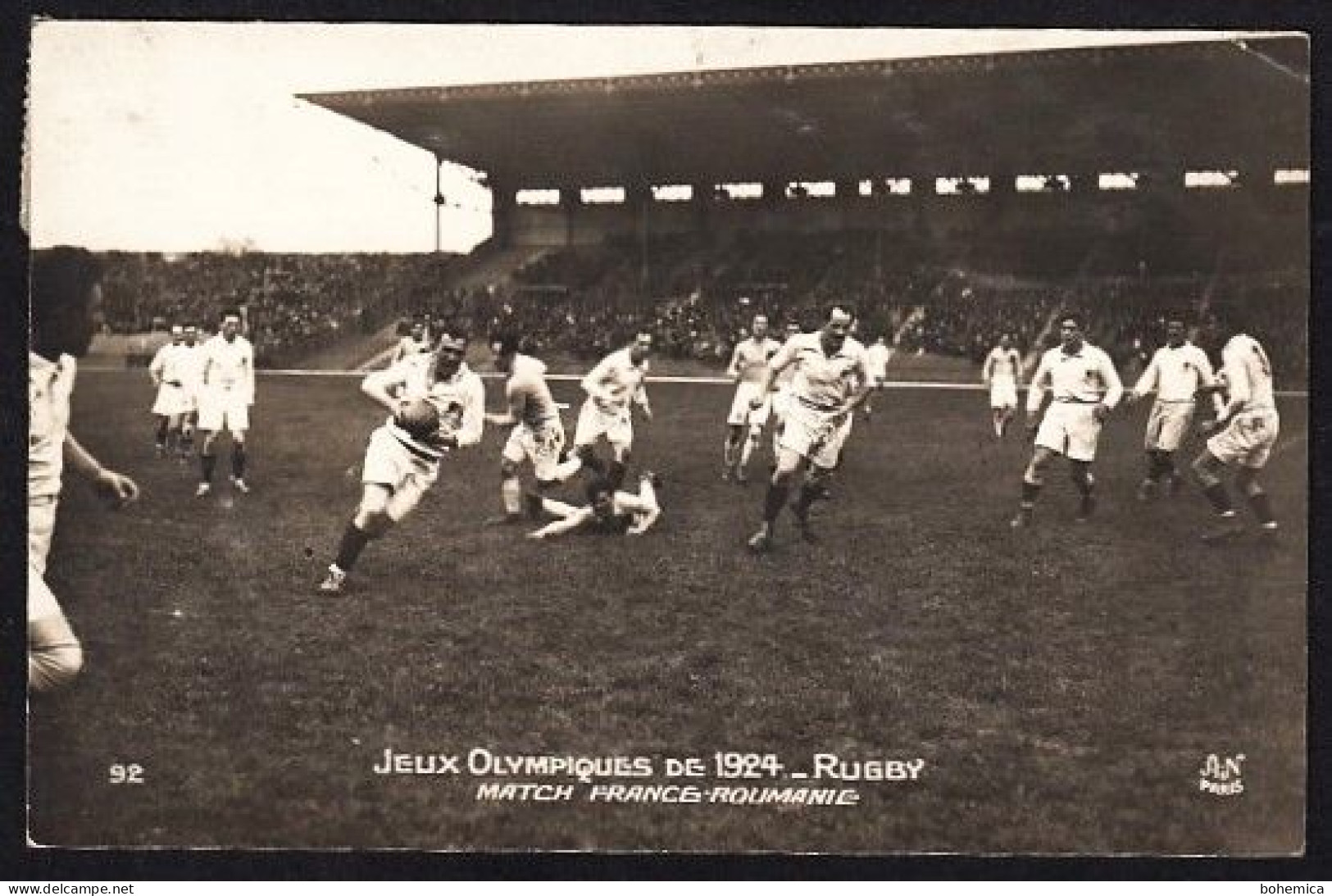 Jeux olympiques 1924 : football'. Carte postale de 1924