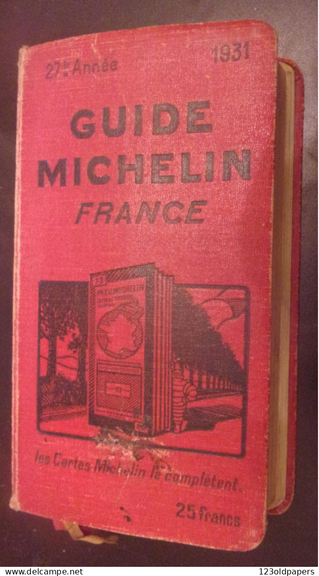 GUIDE MICHELIN 1931 - Michelin (guias)