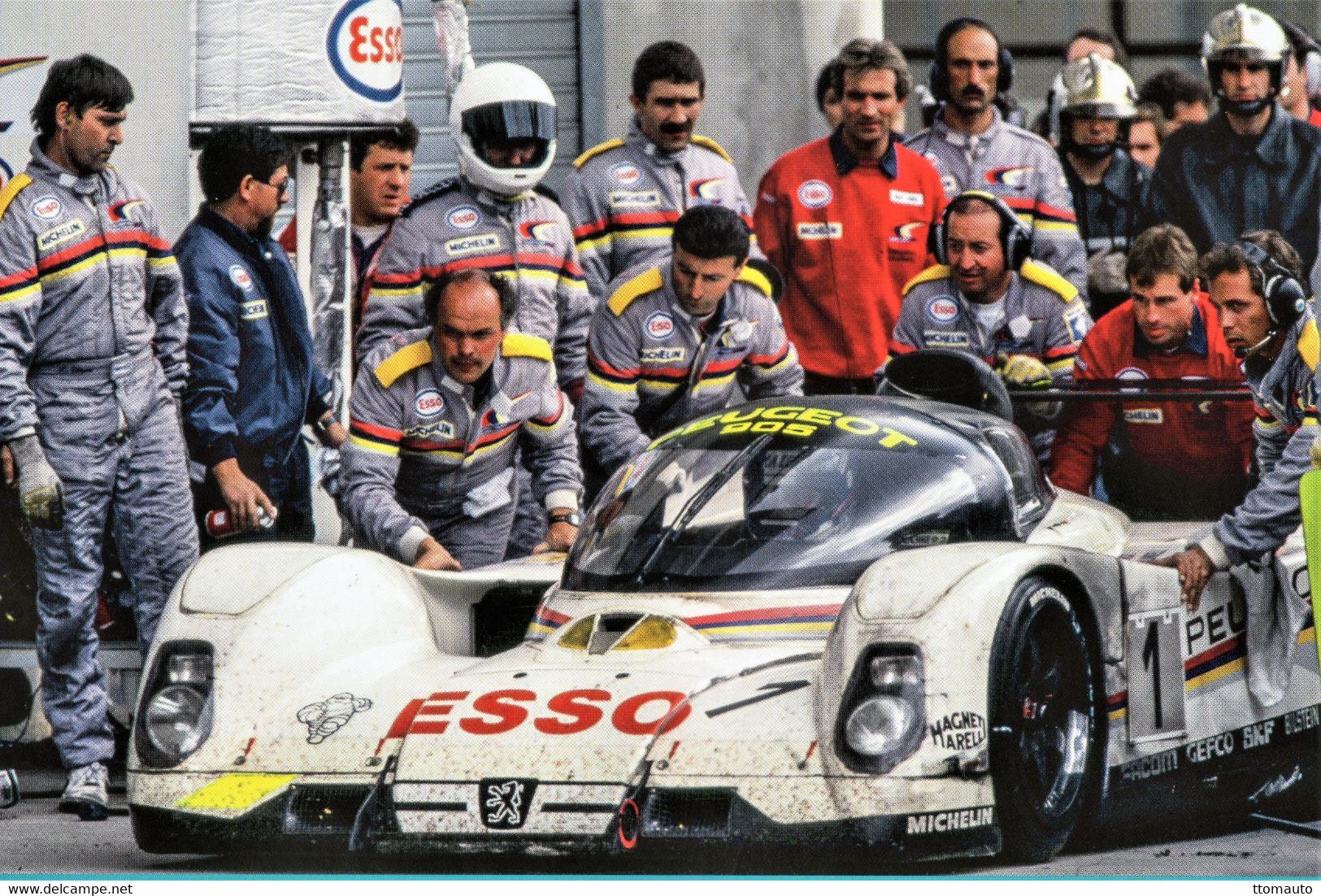 Peugeot 905 Evo 1  - Pilote: Yannick Dalmas  (Concurrent Francaise Du Mans 1992) - PHOTO 15x10cms - Le Mans