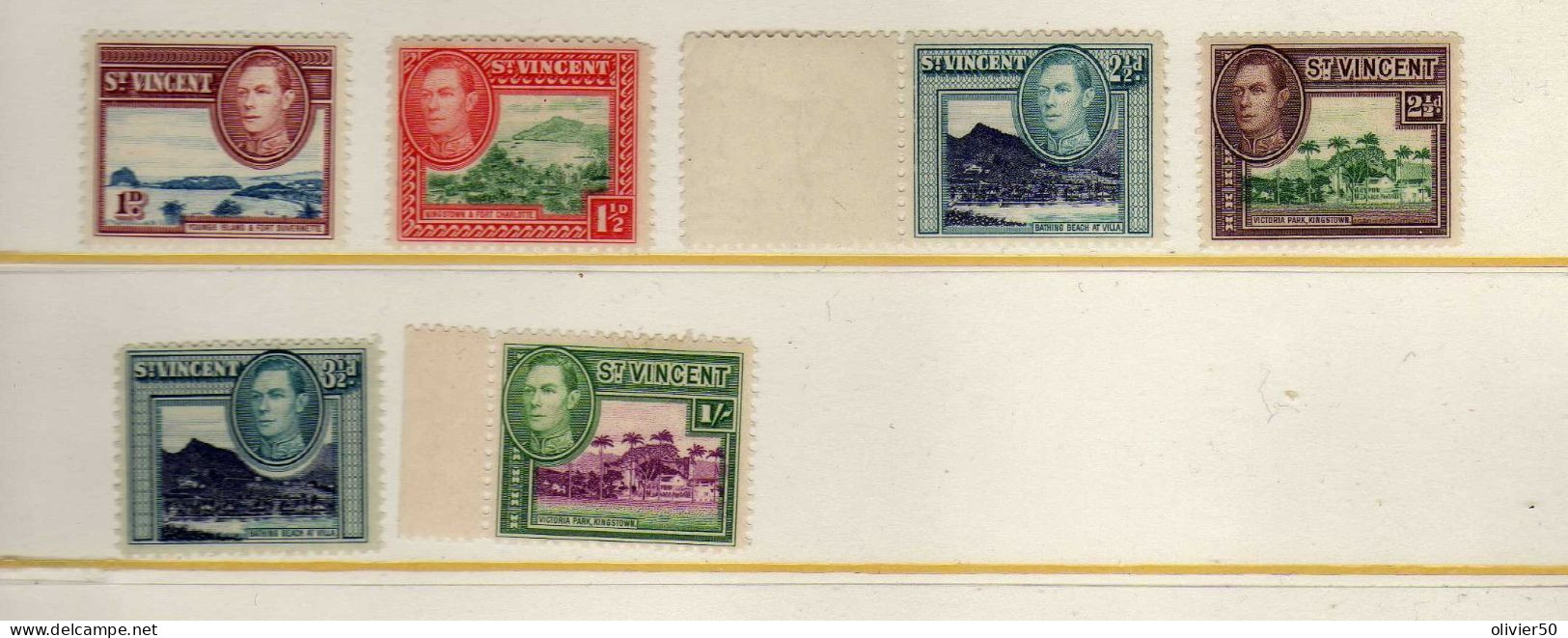 Saint-Vincent - (1938-48)  - George VI Et Vues Diverses- Neufs**/* MNH Or MLH - Dominicaine (République)