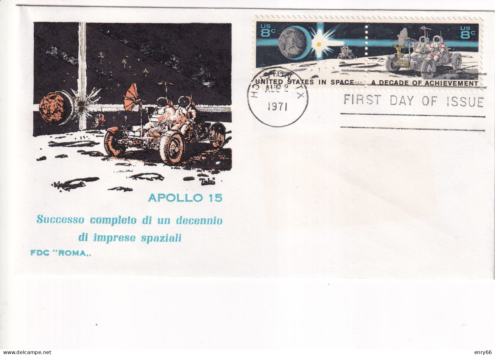 STATI UNITI FDC 1971 APOLLO 15 - Estados Unidos