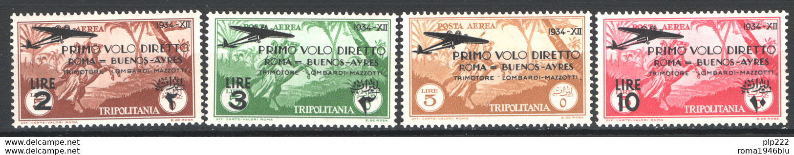 Tripolitania 1934 Sass.A30/33 **/MNH VF/F - Tripolitania