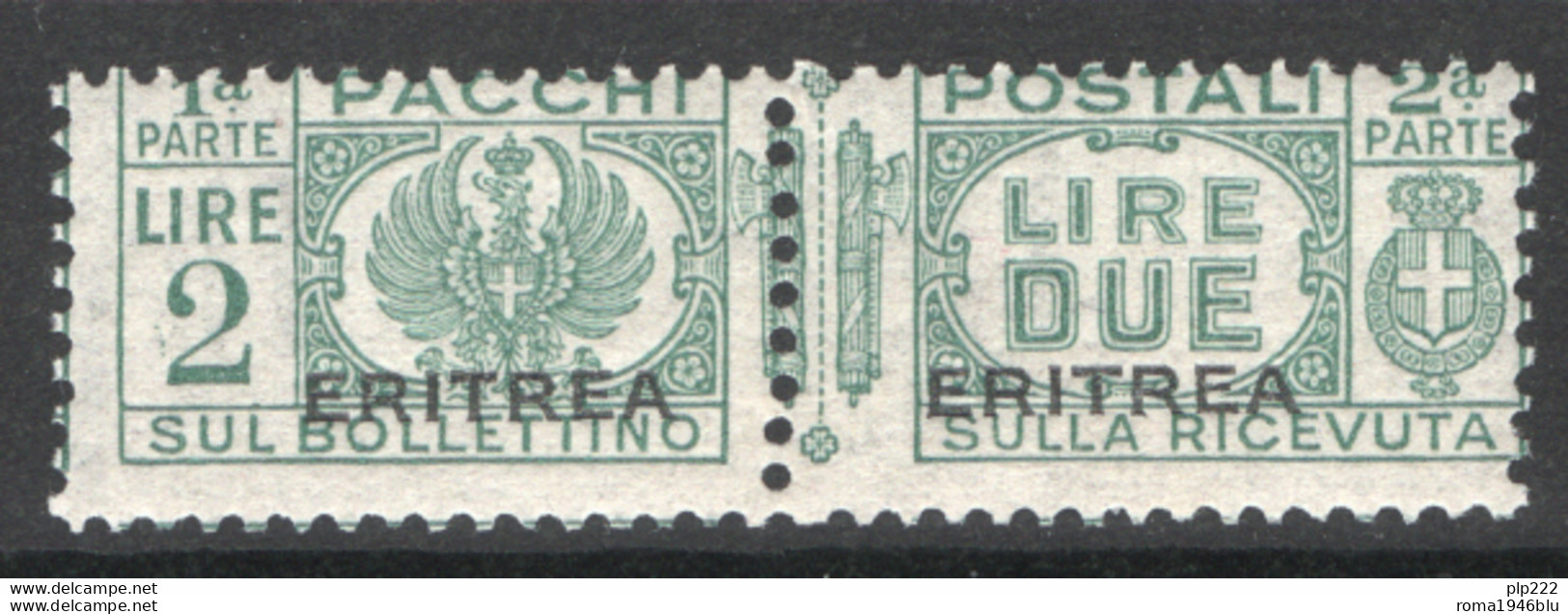 Eritrea 1927 Pacchi Postali Sass.28 */MLH VF/F - Erythrée