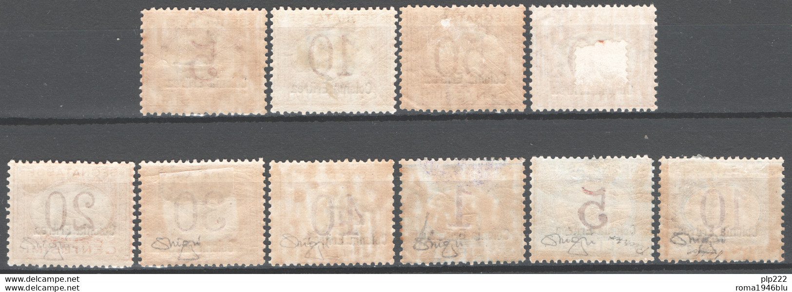Eritrea 1920 Segnatasse Sass.S14/21,23/24 */MH VF/F - Cert.Raybaudi - Eritrea