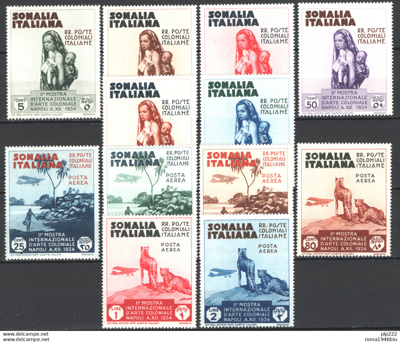 Somalia 1934 Sass.193/98+A **/MNH VF - Somalia