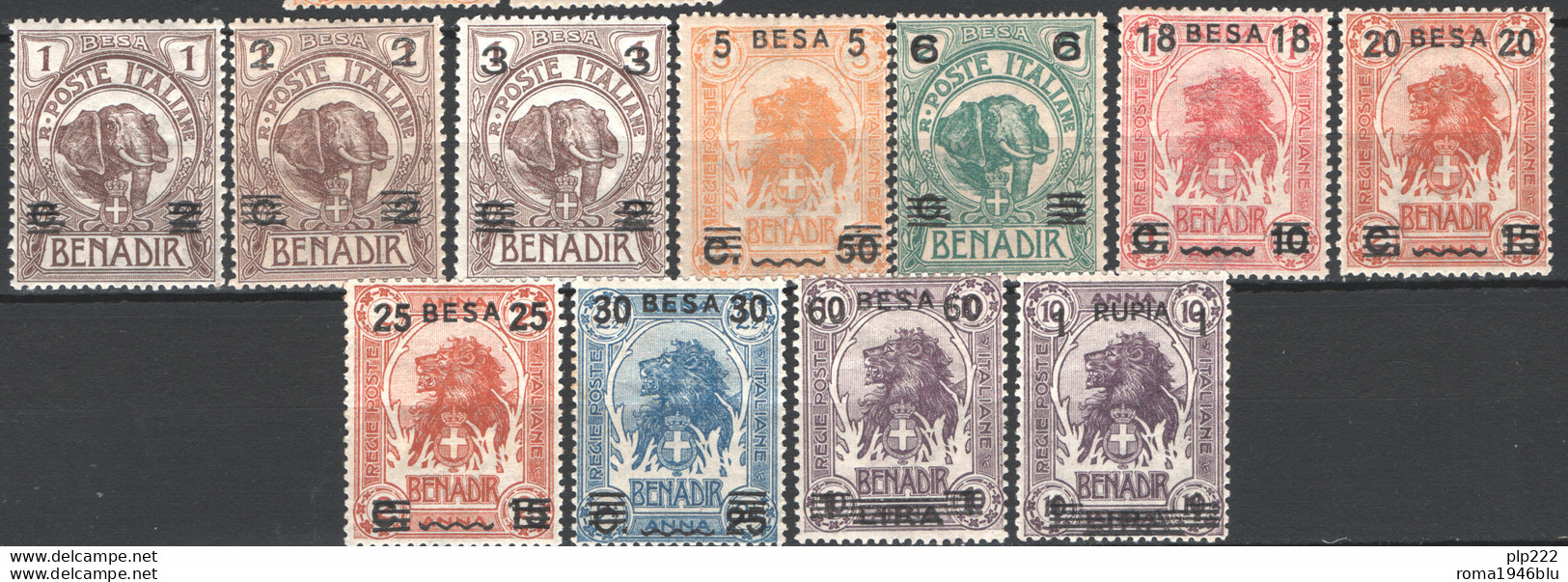 Somalia 1923 Sass.34/44 **/MNH VF/F - Somalia