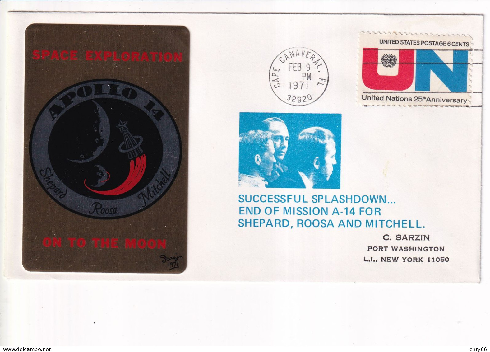 STATI UNITI FDC 1971 APOLLO 14 - USA