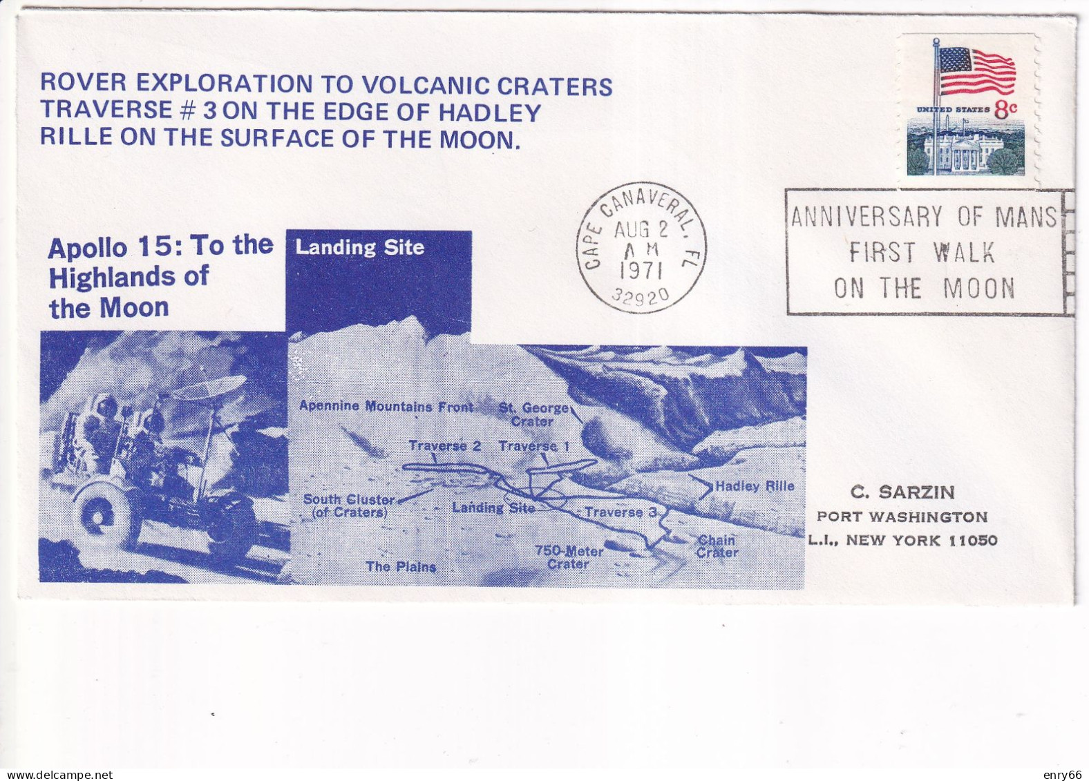 STATI UNITI FDC 1971 APOLLO 15 - USA