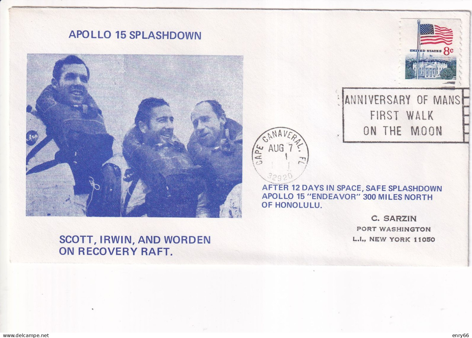 STATI UNITI FDC 1971 APOLLO 15 - Etats-Unis