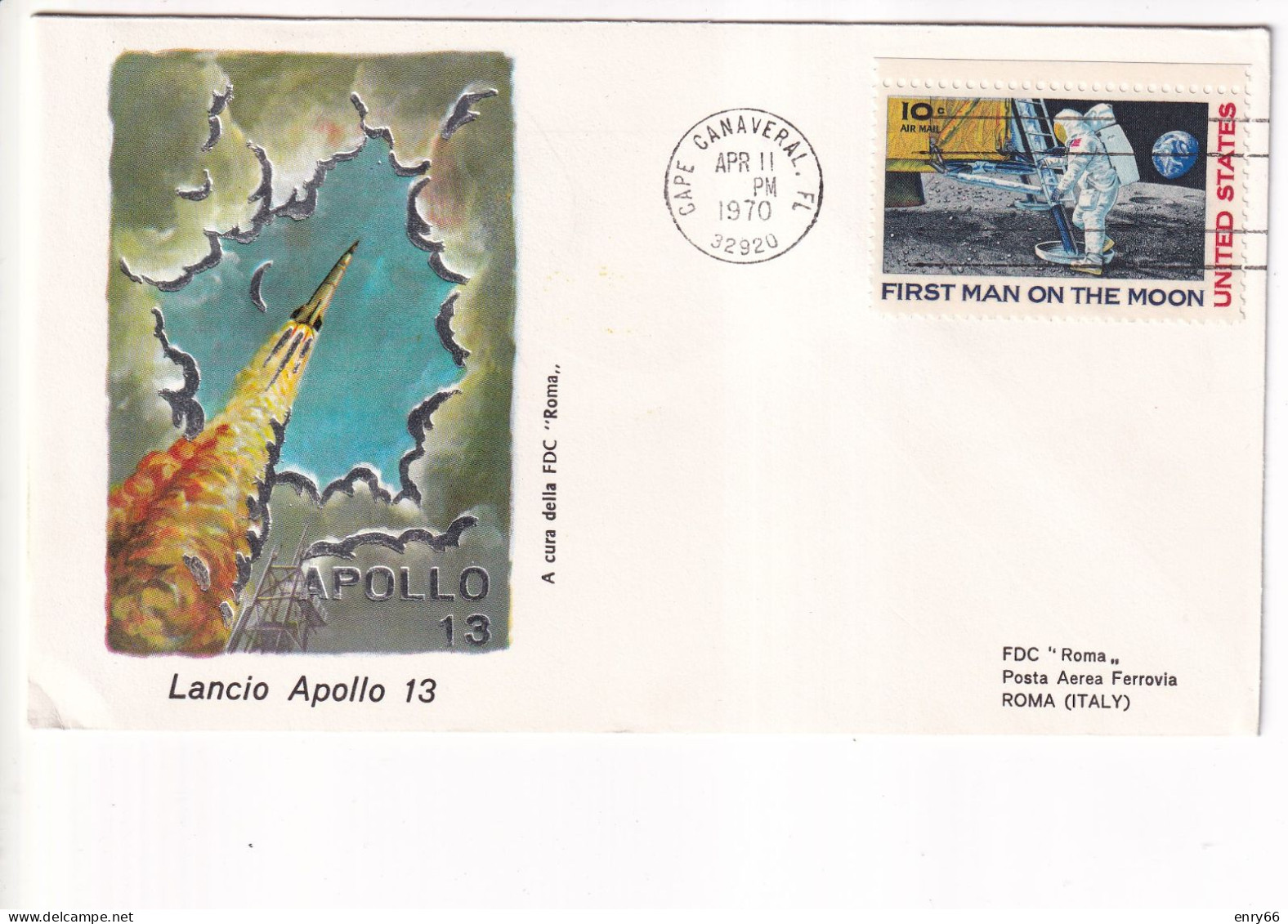 STATI UNITI FDC 1970  APOLLO 13 - Estados Unidos