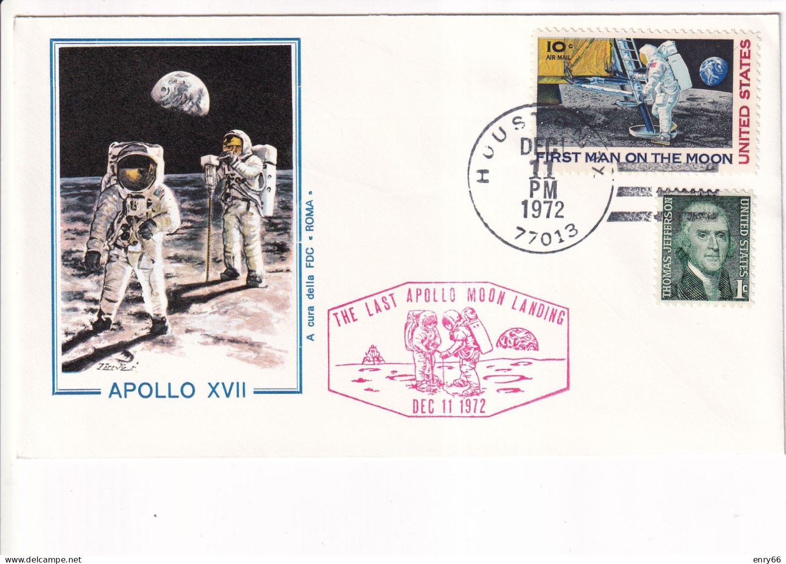 STATI UNITI FDC 1972  APOLLO 17 - Etats-Unis