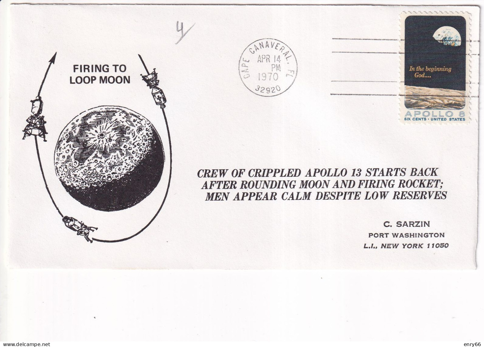 STATI UNITI FDC 1970  APOLLO 13 - Estados Unidos