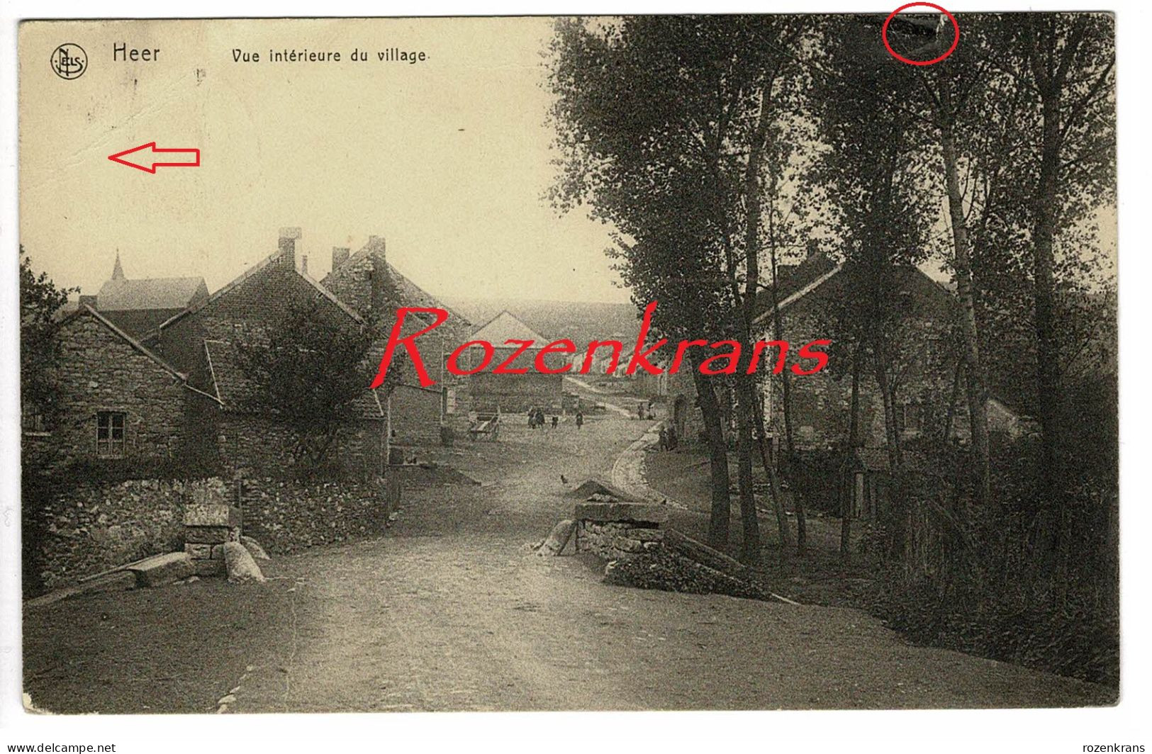 HEER Vue Intérieure Du Village. - Hastière Province De Namur - Hastière