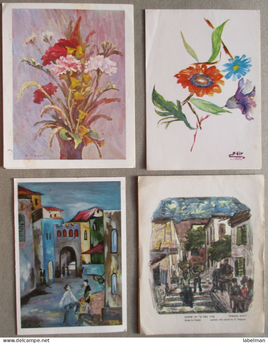 ISRAEL SHANA TOVA NEW YEAR MOUTH FOOT PAINTER ARTIST LOT CARTE CARD KARTE TARJETA BIGLIETTO CARTAO KARTKA POSTCARD - Nieuwjaar