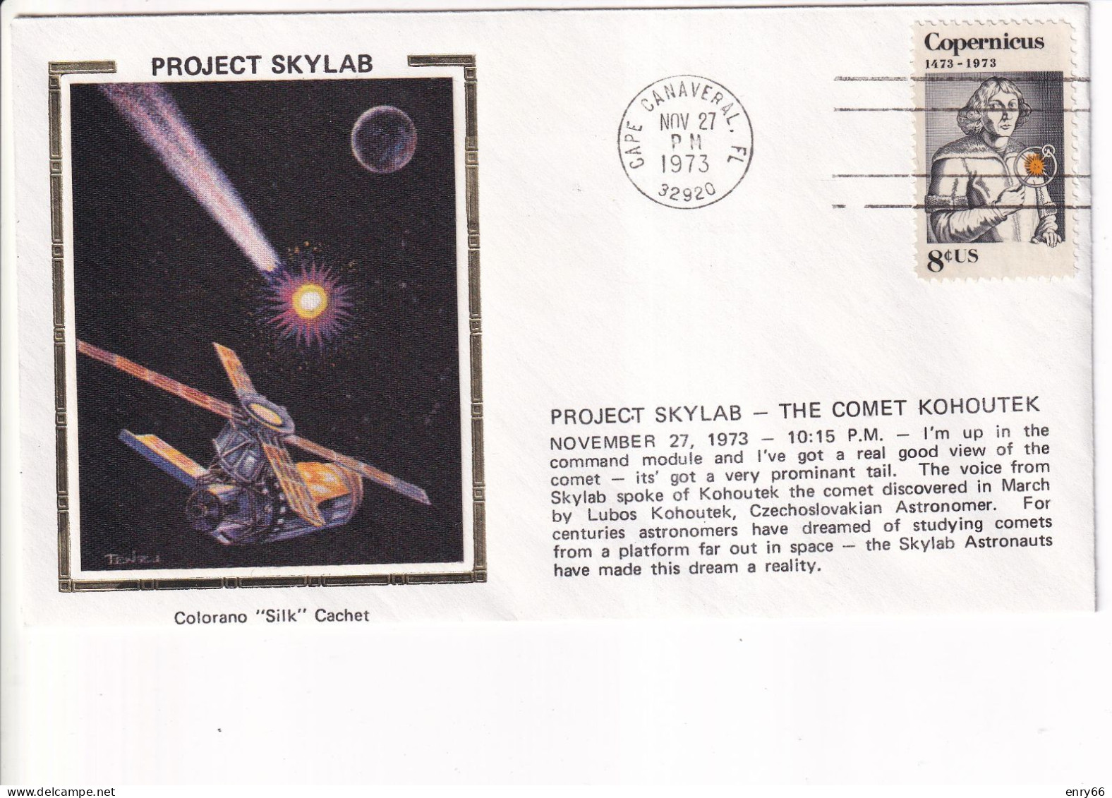 STATI UNITI FDC 1973  SKYLAB - Etats-Unis