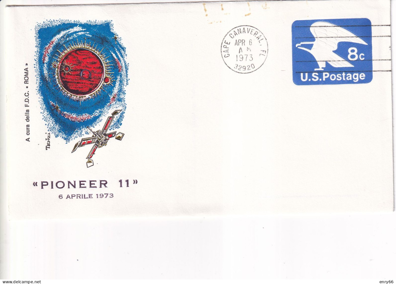 STATI UNITI FDC 1973  PIONEER 11 - Etats-Unis