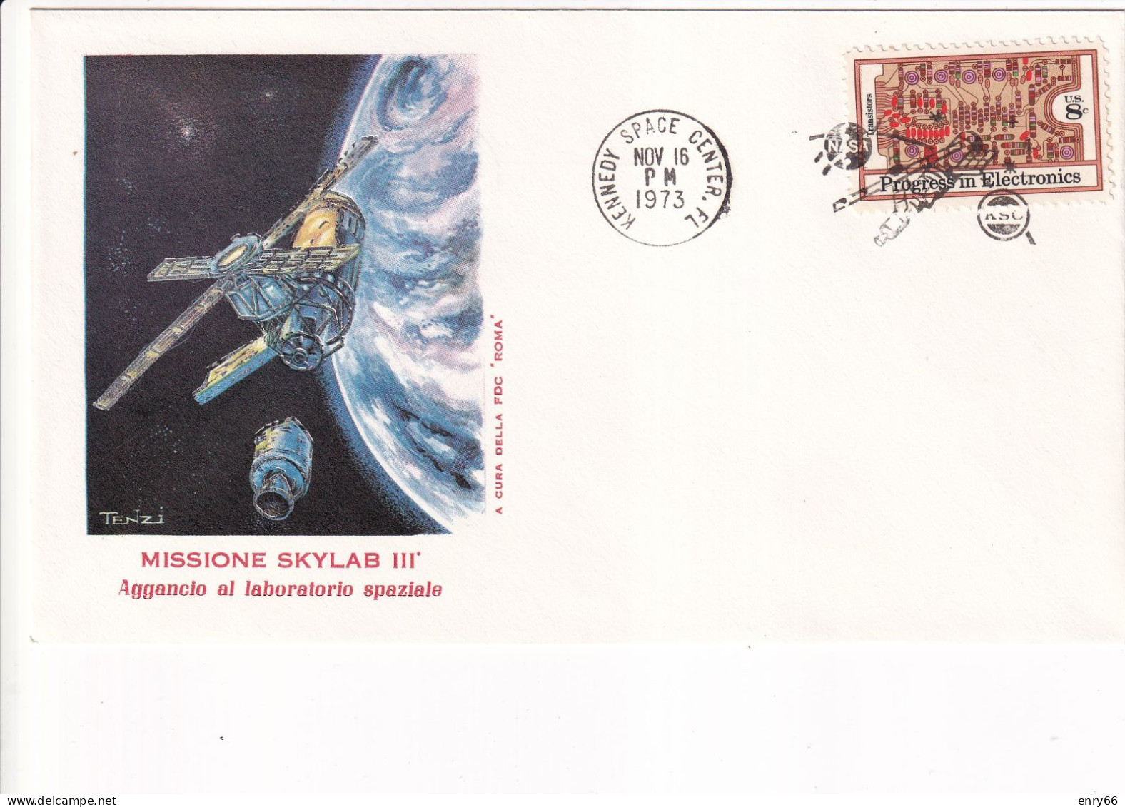 STATI UNITI FDC 1973  SKYLAB III - USA