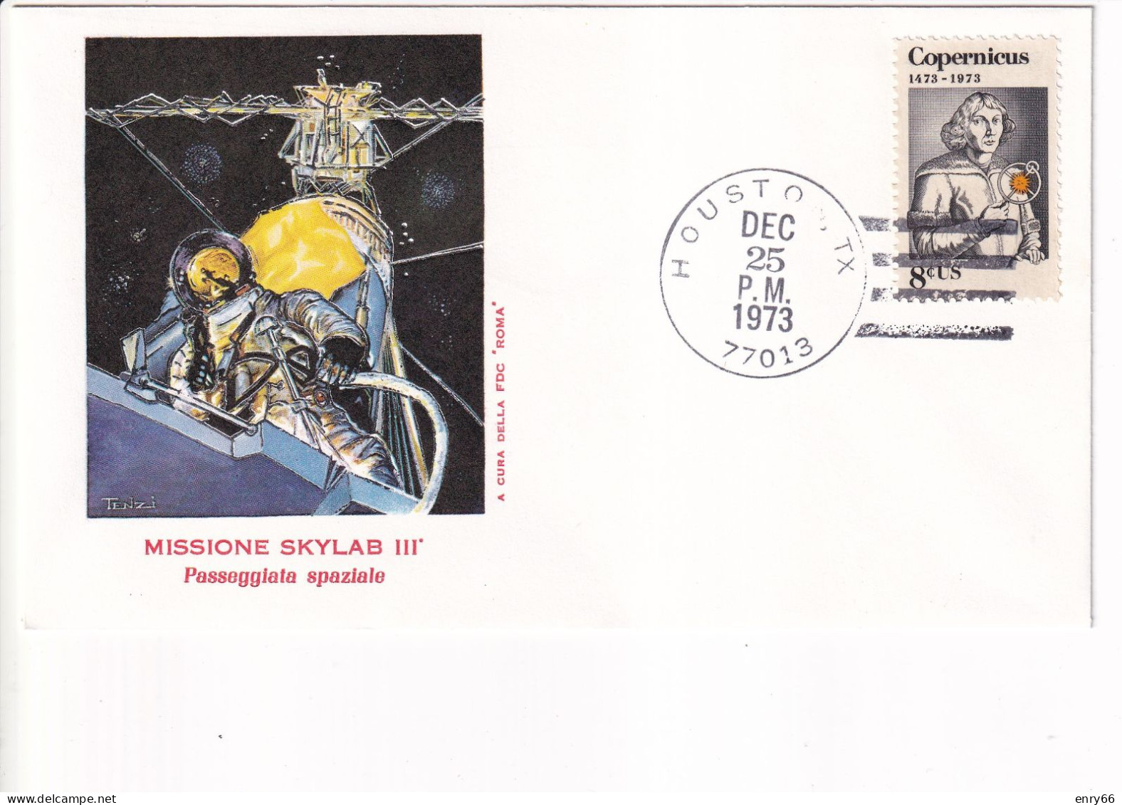 STATI UNITI FDC 1973  SKYLAB III - Estados Unidos