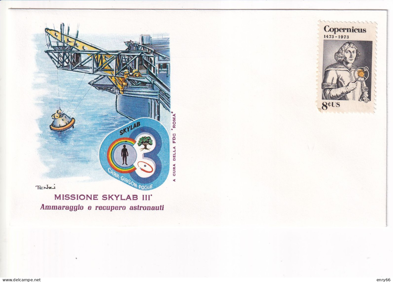 STATI UNITI FDC 1973  SKYLAB III - USA