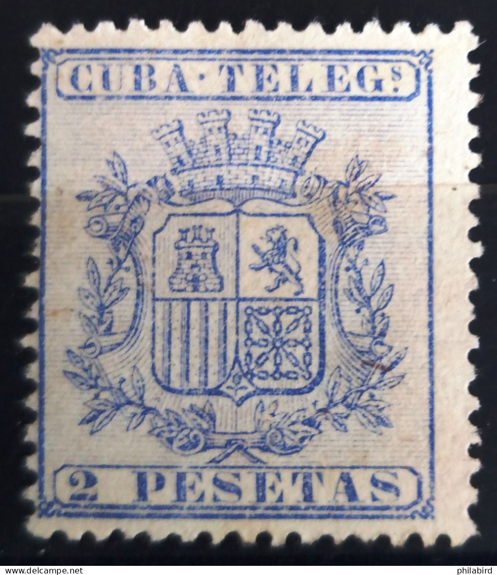 CUBA                           Télégraphe N° 33                       NEUF SANS GOMME - Telegraafzegels