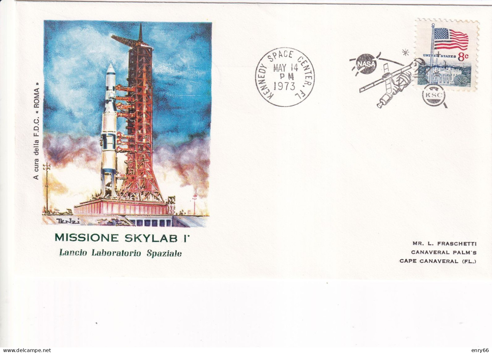 STATI UNITI FDC 1973  SKYLAB - Etats-Unis