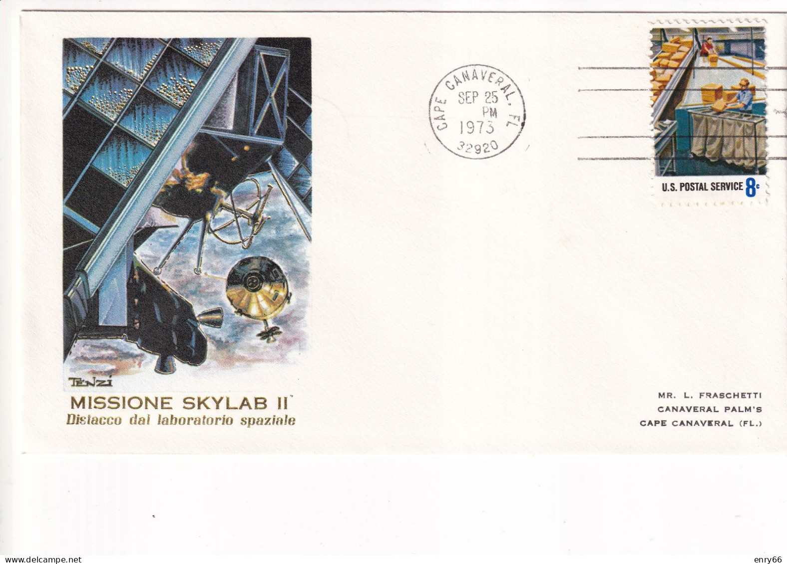 STATI UNITI FDC 1973  SKYLAB - Etats-Unis